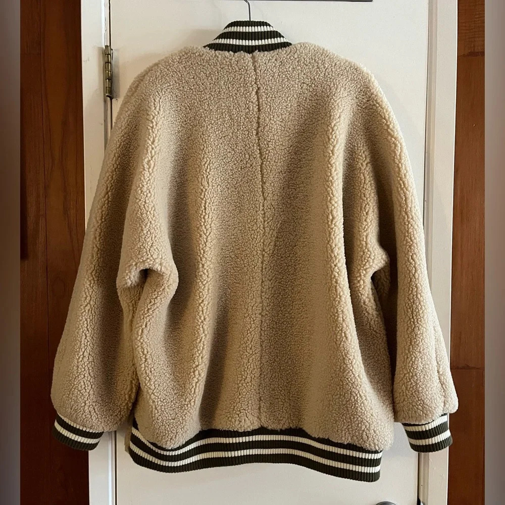 Free People We the Free Sherpa Varsity Jacket - Picture 4 of 10